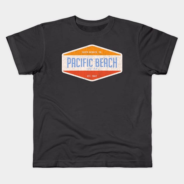 Surfing club Kids T-Shirt by Dennson Creative